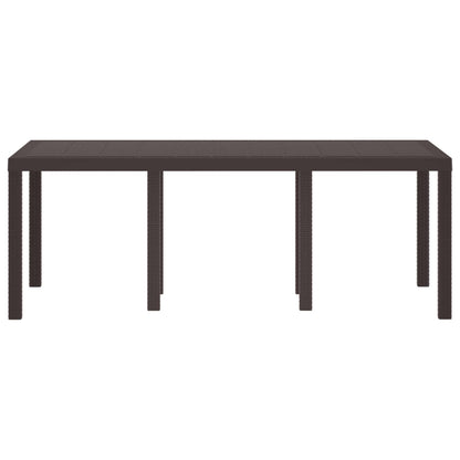 Tavolo da Giardino Marrone 200 x 100 x 73 cm polyrattan