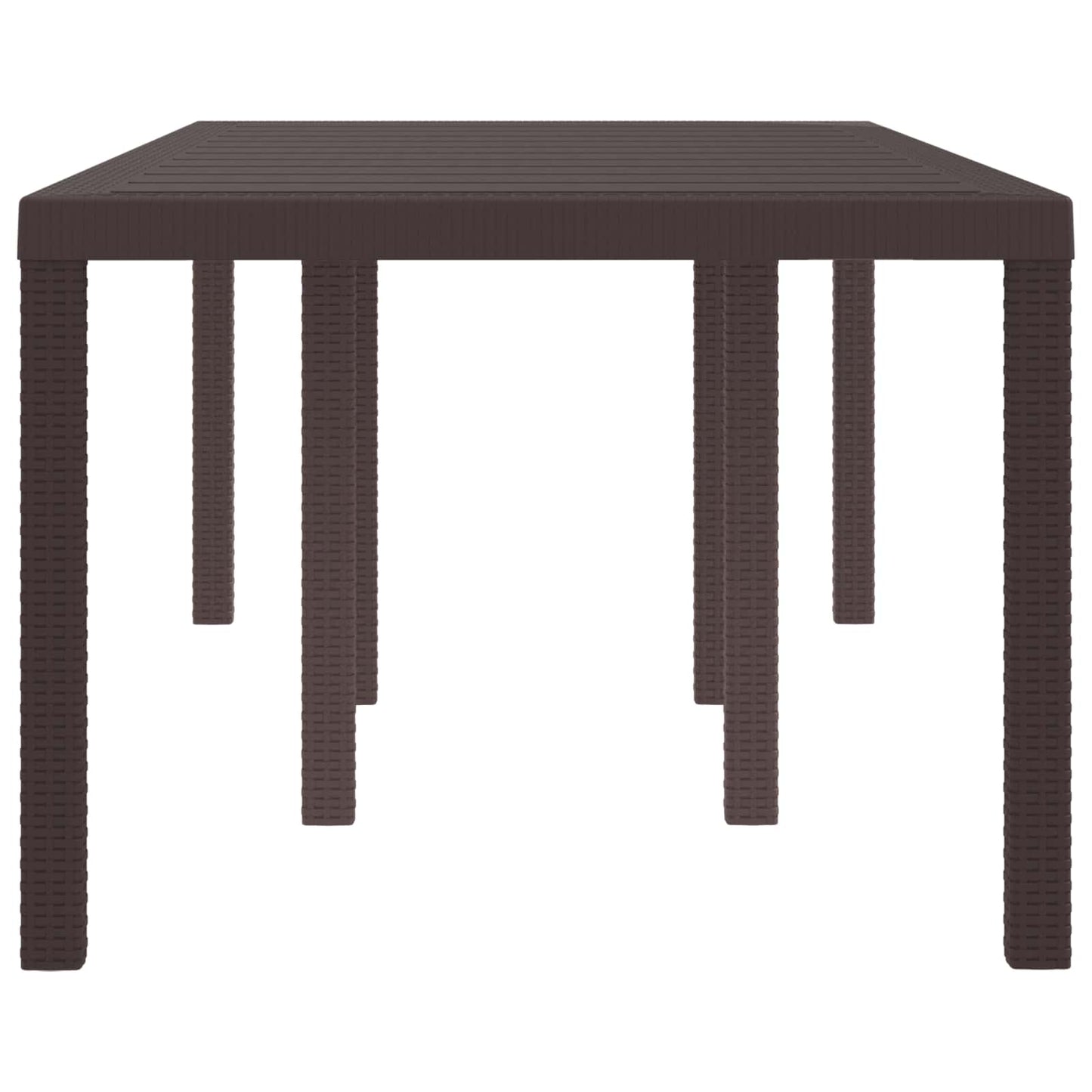 Tavolo da Giardino Marrone 200 x 100 x 73 cm polyrattan