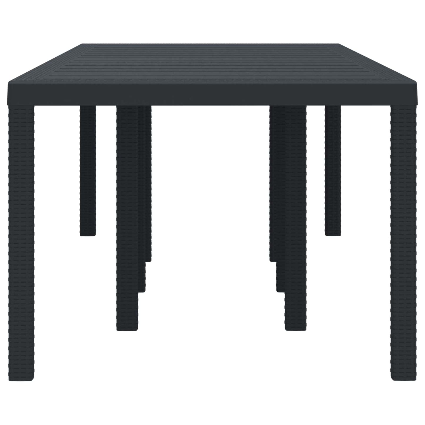 Tavolo da Giardino Antracite 250 x 100 x 73 cm polyrattan