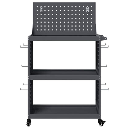 Carrello per Attrezzi con ruota Antracite 65 x 35 x 111 cm