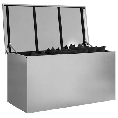 Scatola di Stoccaggio Esterno Argento 100 x 50,5 x 50 cm