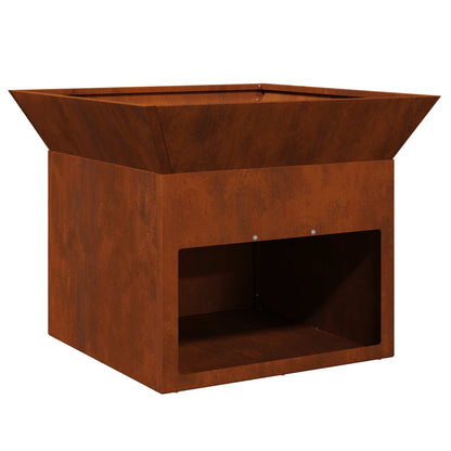 Focolare Ruggine 50 x 50 x 40 cm acciaio corten