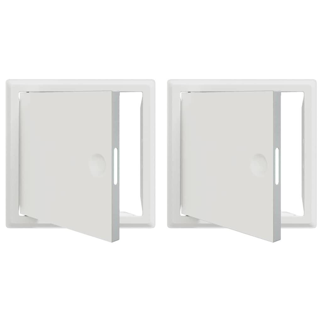 Pannello di Accesso 2 pcs Bianco 63 x 33 x 3 cm Acciaio