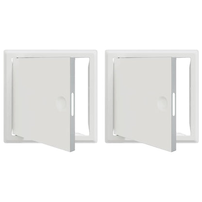 Pannello di Accesso 2 pcs Bianco 63 x 33 x 3 cm Acciaio