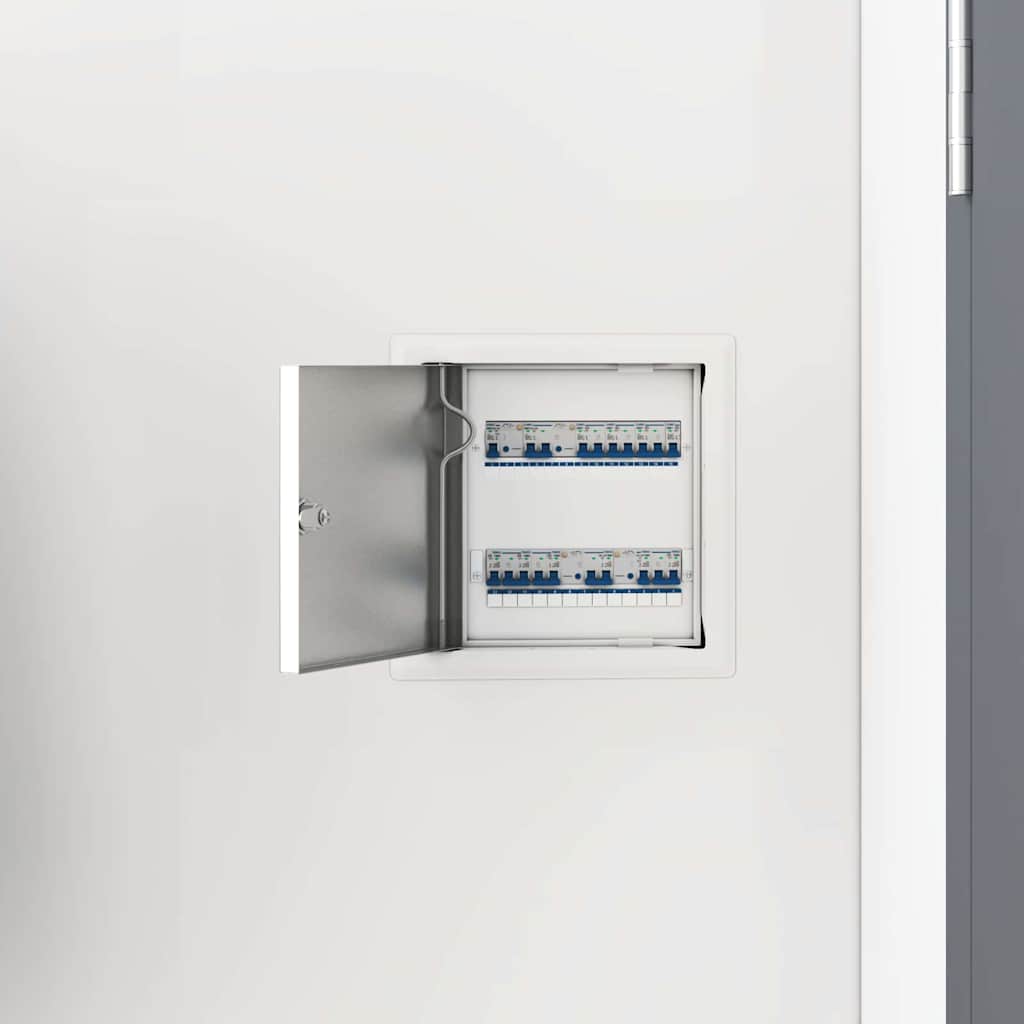 Pannello di Accesso 2 pcs Bianco 23 x 23 x 3 cm Acciaio