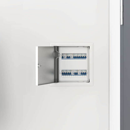 Pannello di Accesso 2 pcs Bianco 23 x 23 x 3 cm Acciaio