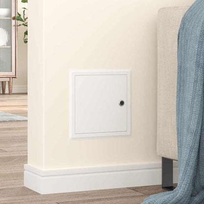 Pannello di Accesso 2 pcs Bianco 23 x 23 x 3 cm Acciaio