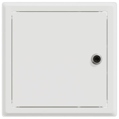 Pannello di Accesso 2 pcs Bianco 23 x 23 x 3 cm Acciaio