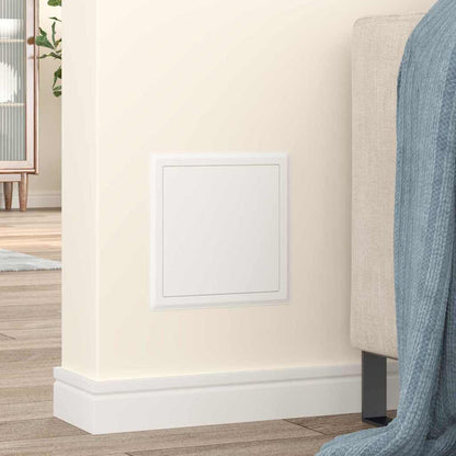 Pannello di Accesso 2 pcs Bianco 23 x 23 x 3 cm Acciaio