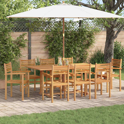 Sedia 8 pcs Marrone 56 x 55 x 90.5 cm Legno di teak solido