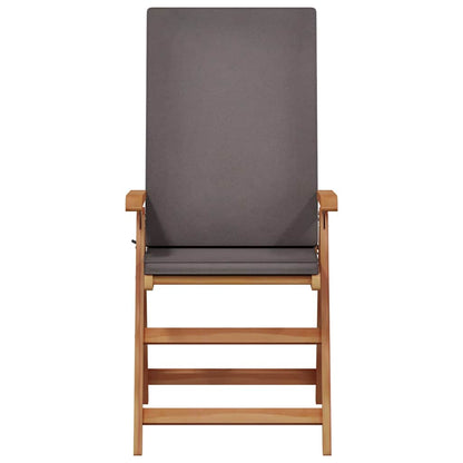 Sedia da Giardino 4 pcs Marrone e Grigio 57 x 71.5 x 104 cm