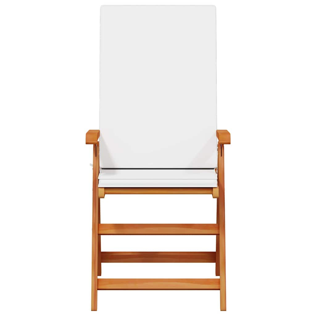 Sedia da Giardino 6 pcs Marrone e bianco 57 x 71.5 x 104 cm