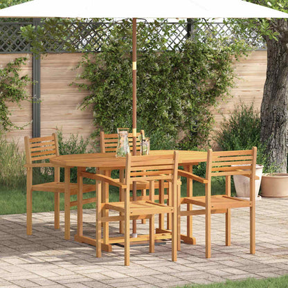 Set da Pranzo per Giardino 5 pcs Naturale