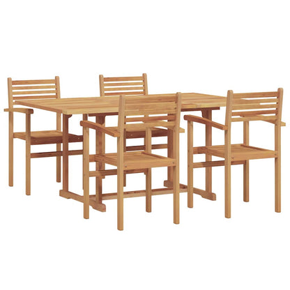 Set da Pranzo per Giardino 5 pcs Naturale