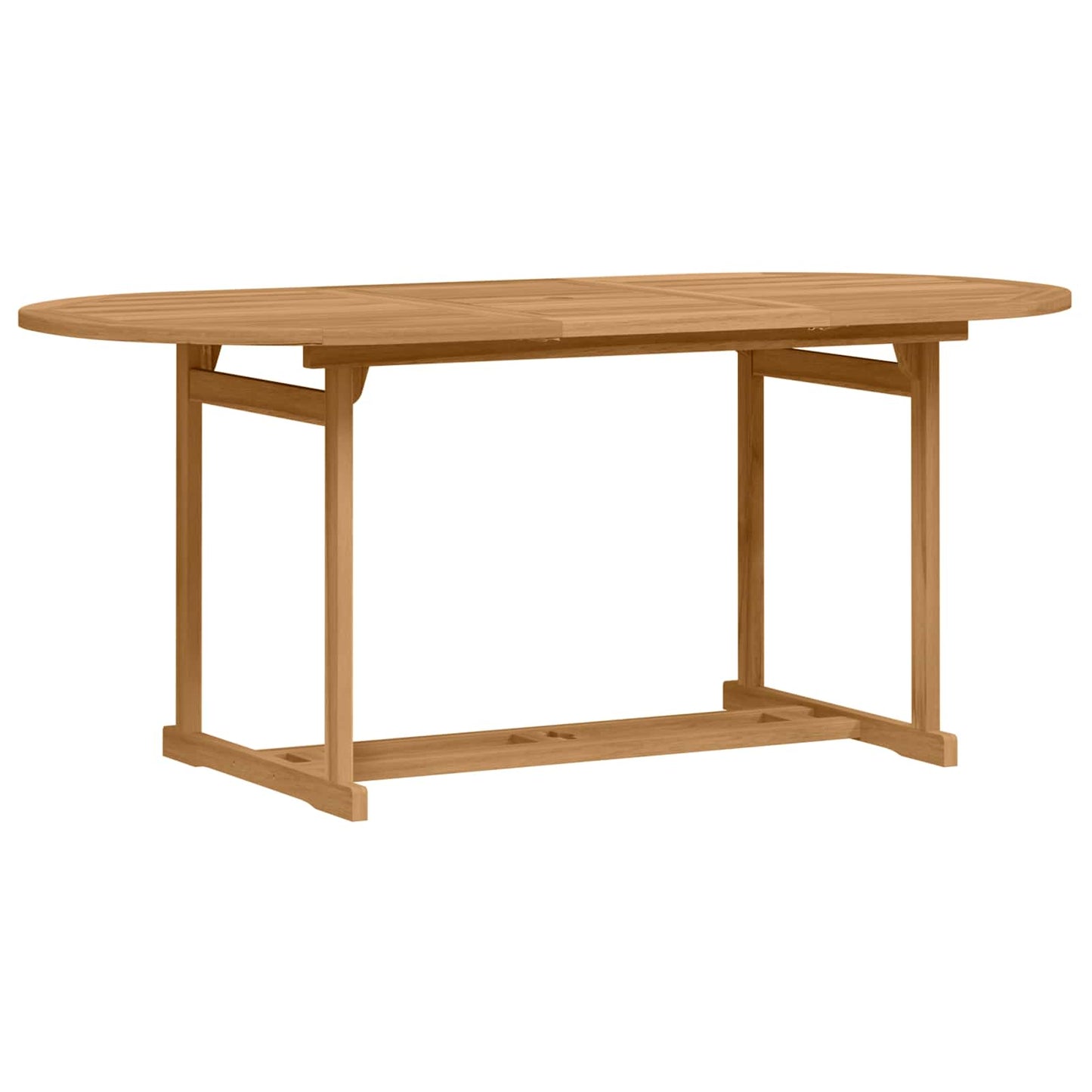 Set da Pranzo per Giardino 9 pcs Marrone Legno di teak solido