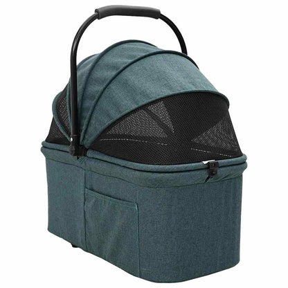Passeggino pieghevole per animali Verde 81 x 47 x 99 cm
