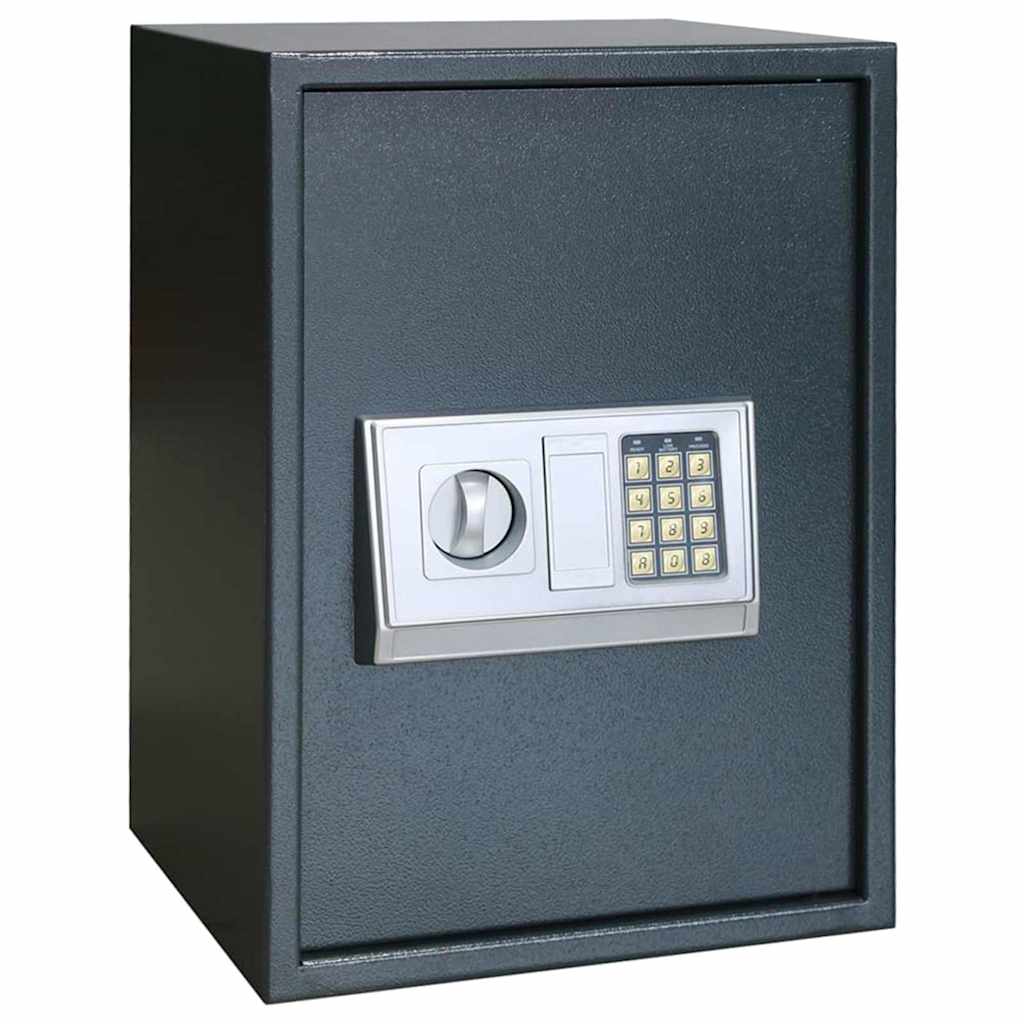 Cassetta di sicurezza digitale Grigio scuro 35 x 31 x 50 cm
