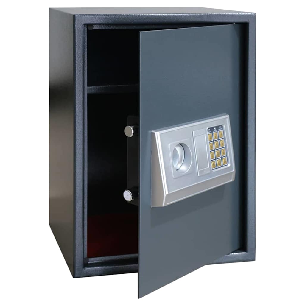 Cassetta di sicurezza digitale Grigio scuro 35 x 31 x 50 cm
