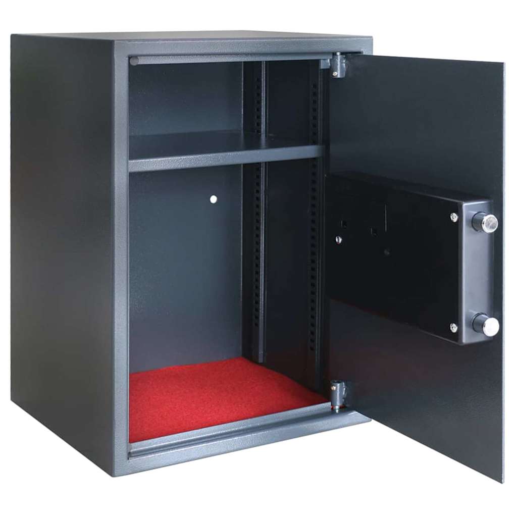 Cassetta di sicurezza digitale Grigio scuro 35 x 31 x 50 cm