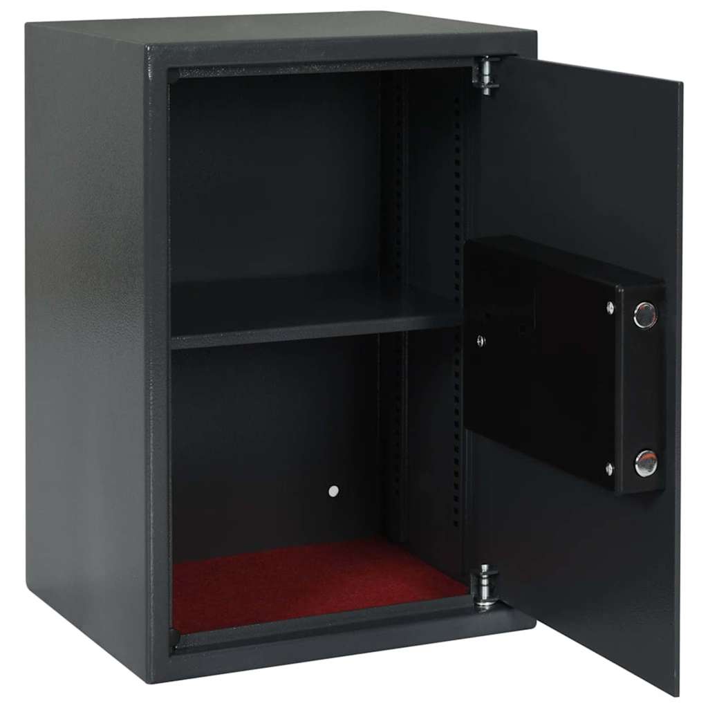 Cassetta di sicurezza digitale Grigio scuro 35 x 31 x 50 cm