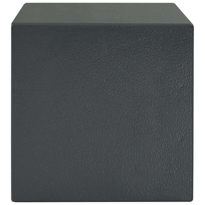 Cassaforte con blocco Grigio scuro 23 x 17 x 17 cm Acciaio