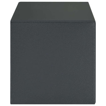Cassaforte con blocco Grigio scuro 31 x 20 x 20 cm Acciaio