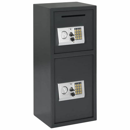 Cassetta di sicurezza digitale Grigio scuro 35 x 31 x 80 cm