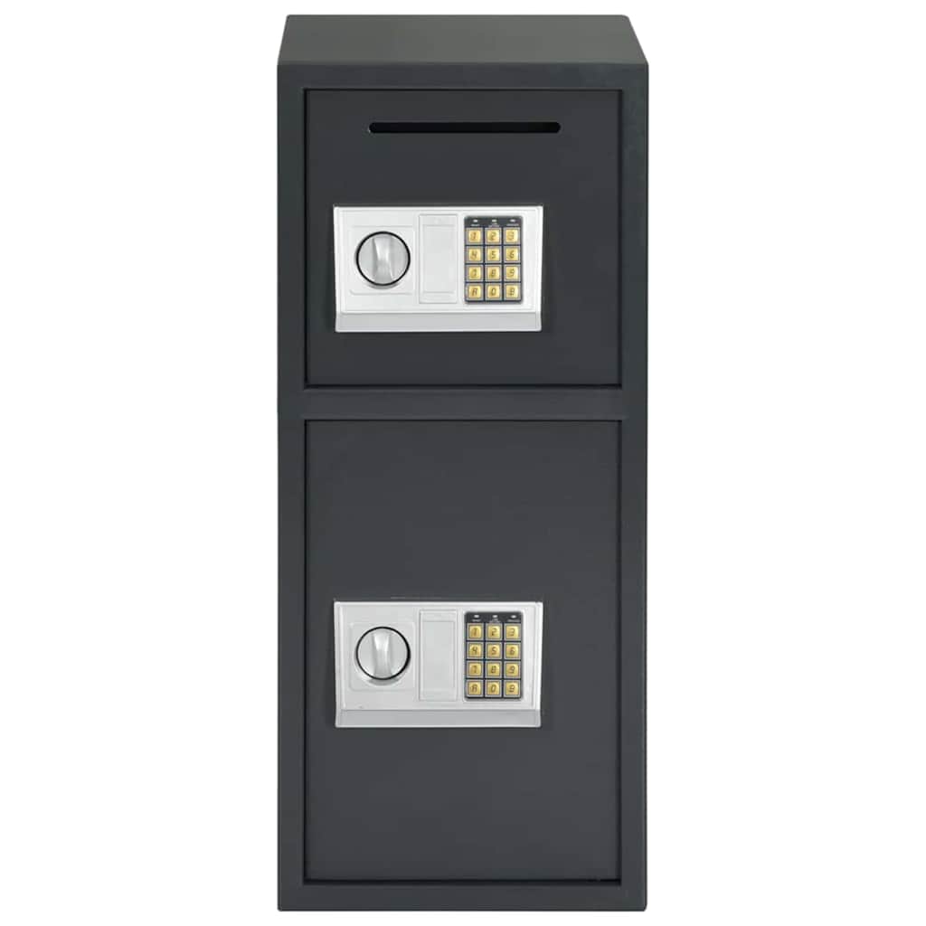 Cassetta di sicurezza digitale Grigio scuro 35 x 31 x 80 cm