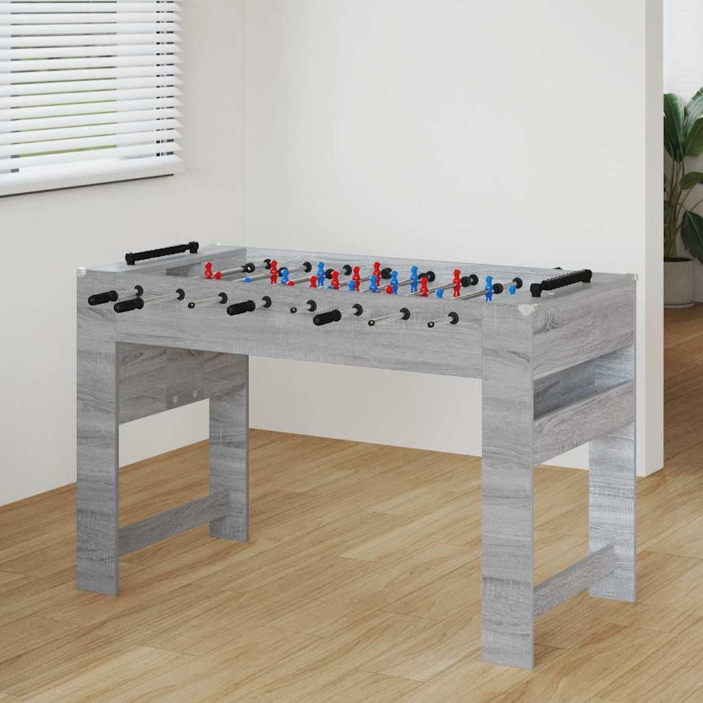 Tavolo da Foosball Sonoma grigia 125 x 60,5 x 80 cm