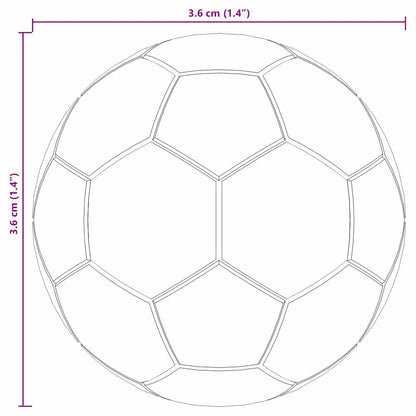 Calcio da Tavolo 12 pcs Bianco 3,6 x 3,6 cm Polipropilene