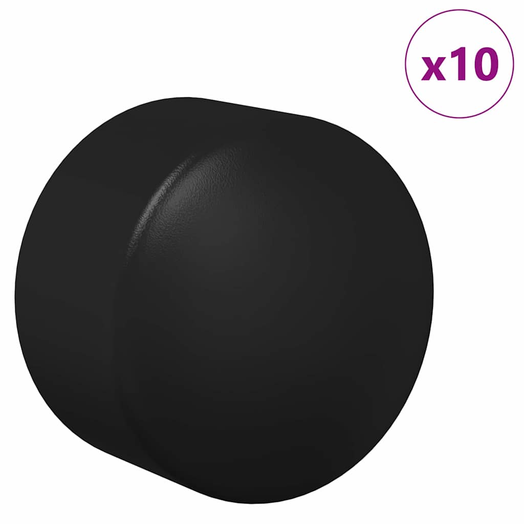 Tappi per tavoli da calciobalilla 10 pcs Nero 1,5 x 1,5 x 1 cm