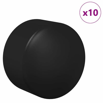 Tappi per tavoli da calciobalilla 10 pcs Nero 1,5 x 1,5 x 1 cm