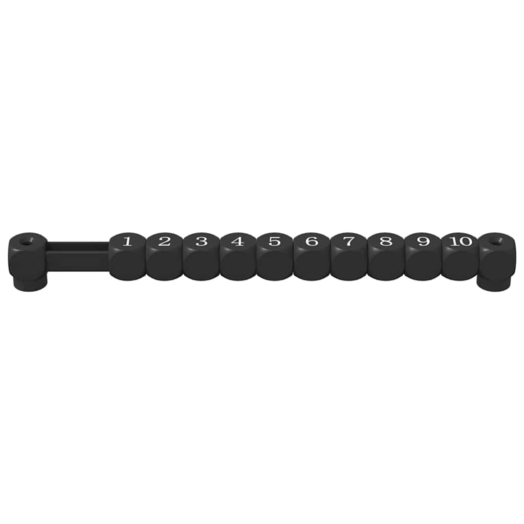 Contatori da tavolo da calcio 2 pcs Nero 30 x 2,2 x 2,9 cm HIPS