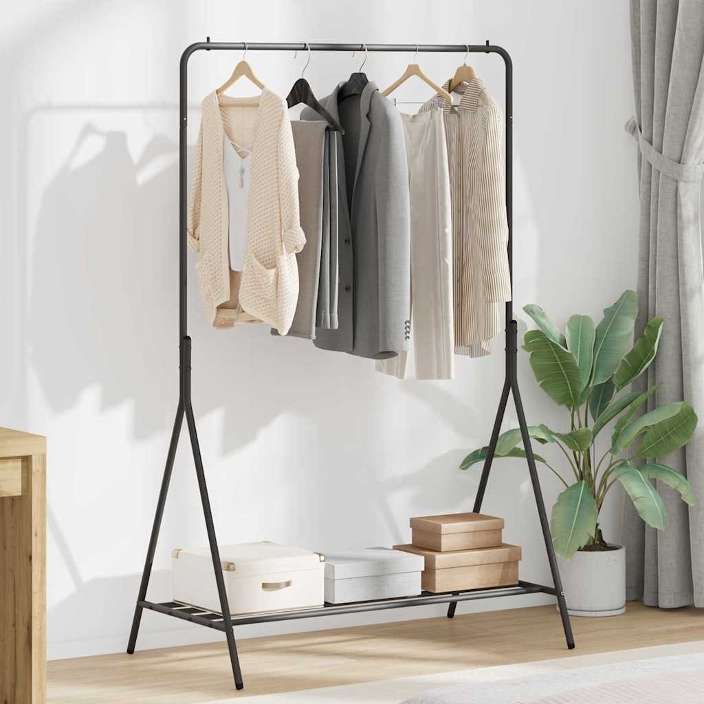 Stendibiancheria Nero 100 x 56 x 154 cm Acciaio