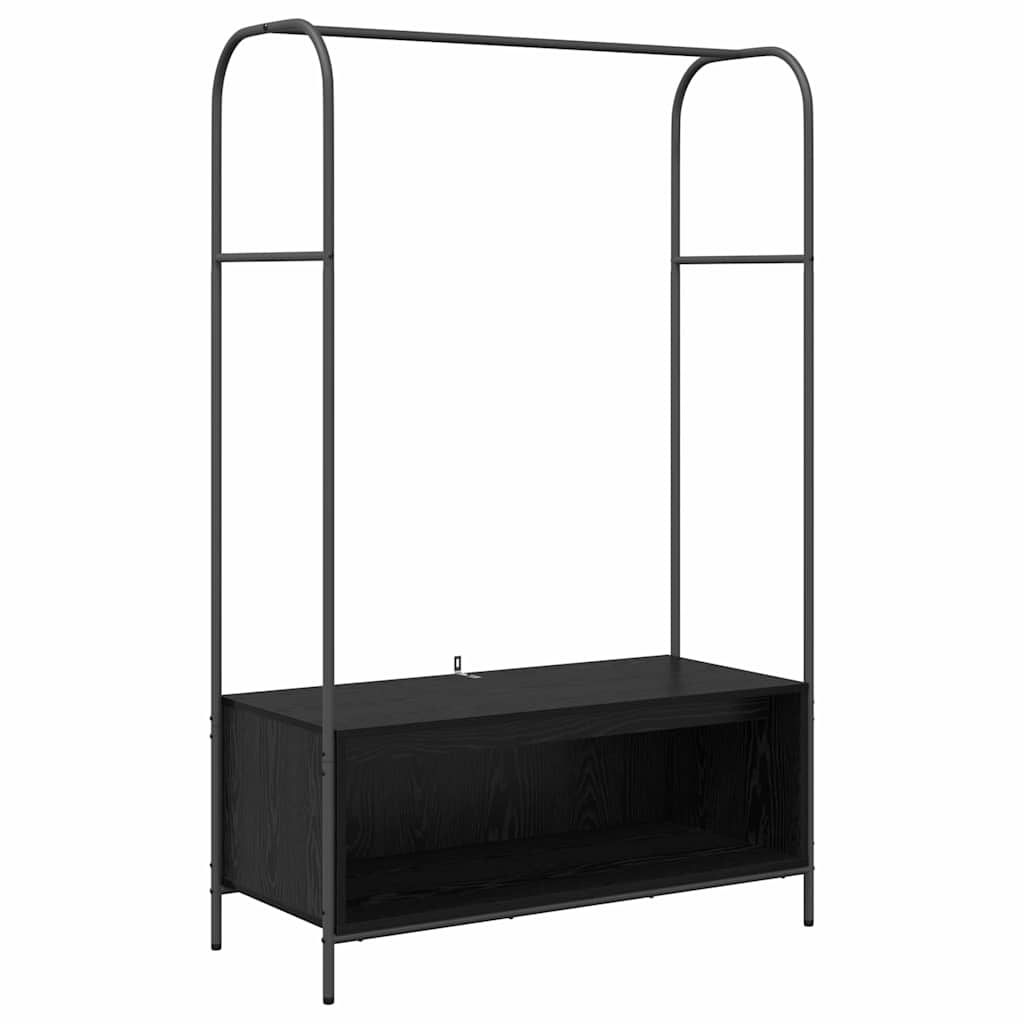 Stendibiancheria Nero 100 x 44 x 160 cm Legno multistrato