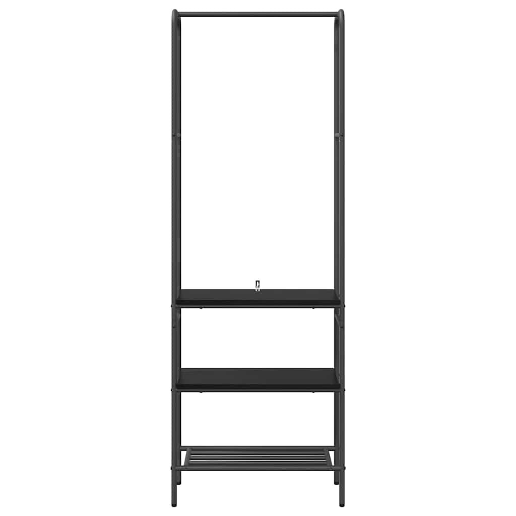 Stendibiancheria Rovere Nero 60 x 30 x 171 cm Legno multistrato