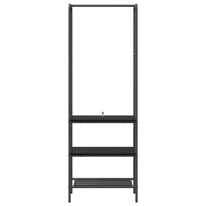 Stendibiancheria Rovere Nero 60 x 30 x 171 cm Legno multistrato