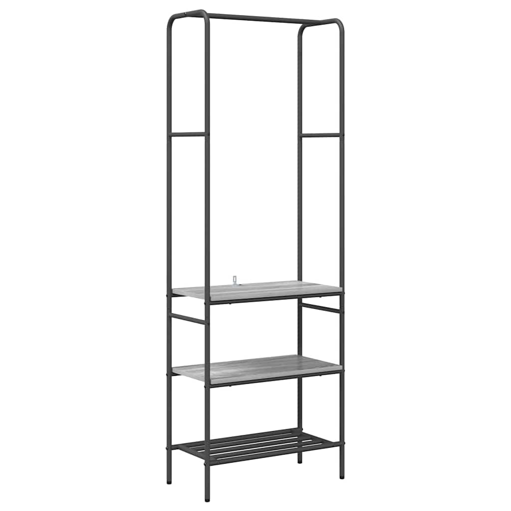 Stendibiancheria con lo scaffale Grigio sonoma 60 x 30 x 171 cm