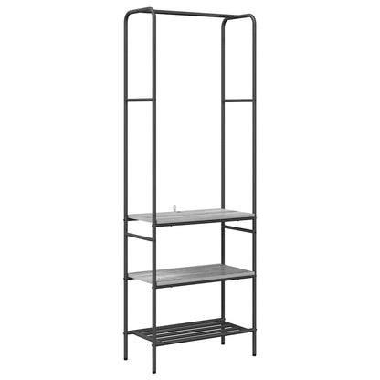 Stendibiancheria con lo scaffale Grigio sonoma 60 x 30 x 171 cm