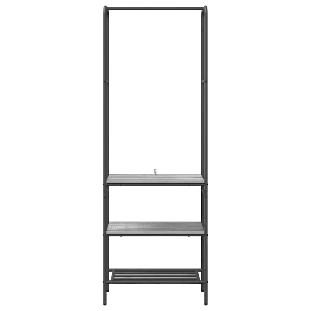Stendibiancheria con lo scaffale Grigio sonoma 60 x 30 x 171 cm