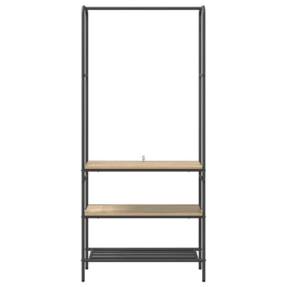 Stendibiancheria con lo scaffale Rovere Sonoma 77 x 30 x 171 cm