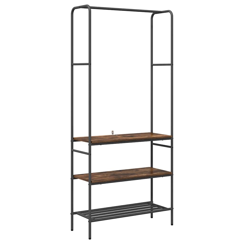 Stendibiancheria Rovere fumÃ© 77 x 30 x 171 cm Legno multistrato