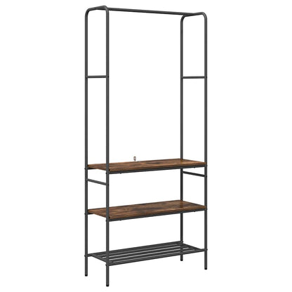 Stendibiancheria Rovere fumÃ© 77 x 30 x 171 cm Legno multistrato