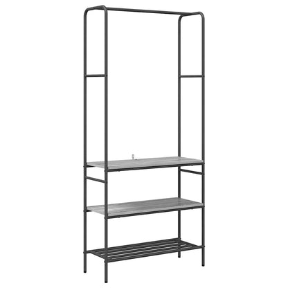 Stendibiancheria con lo scaffale Grigio sonoma 77 x 30 x 171 cm
