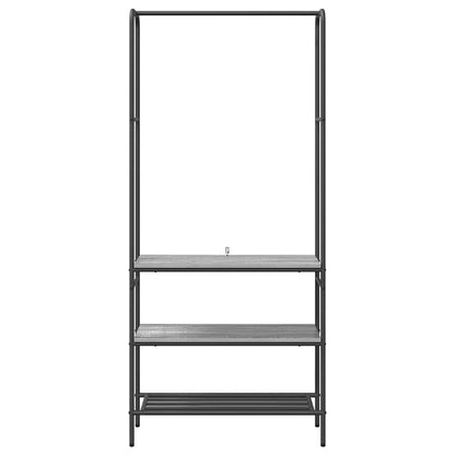 Stendibiancheria con lo scaffale Grigio sonoma 77 x 30 x 171 cm