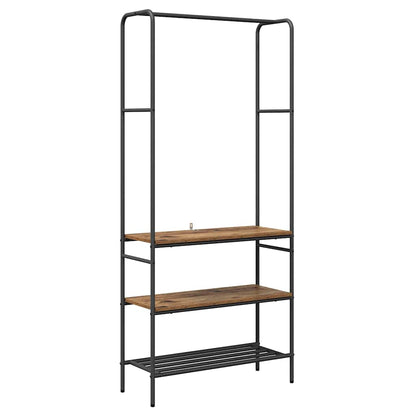 Stendibiancheria con lo scaffale Legno vecchio 77 x 30 x 171 cm