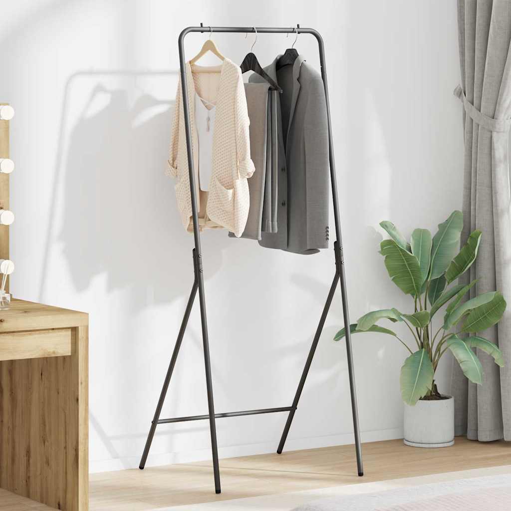 Stendibiancheria Nero 60 x 53 x 155 cm Acciaio