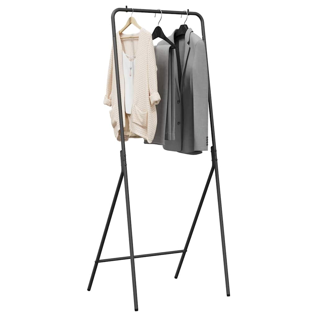 Stendibiancheria Nero 60 x 53 x 155 cm Acciaio