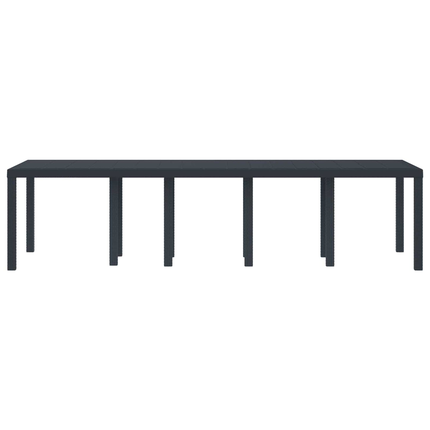 Tavolo da Giardino Antracite 300 x 100 x 73 cm polyrattan