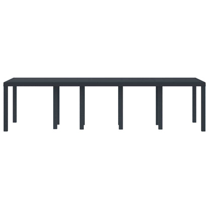 Tavolo da Giardino Antracite 300 x 100 x 73 cm polyrattan